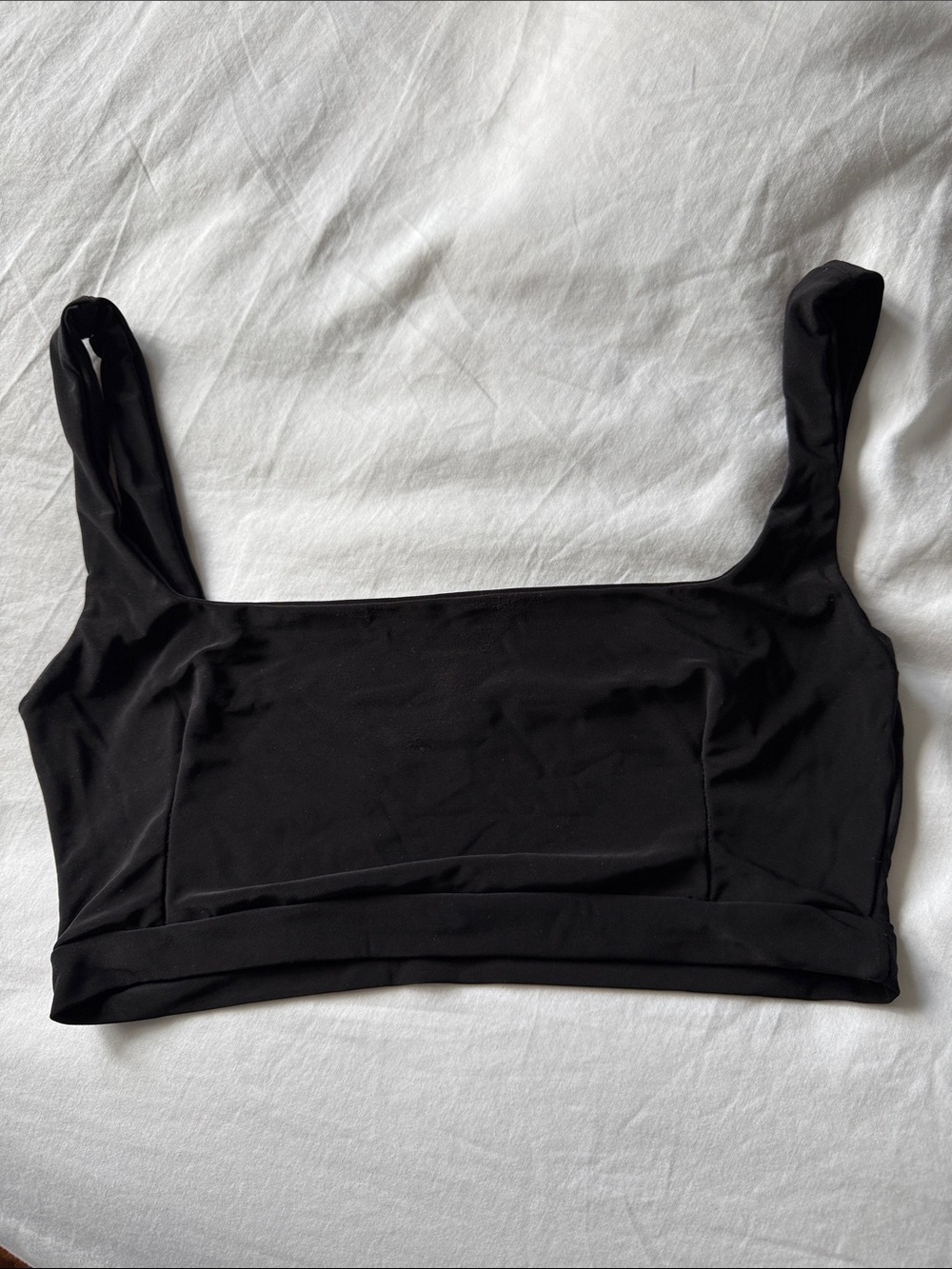 PrettyLittleThing Black Square Neck Bralette